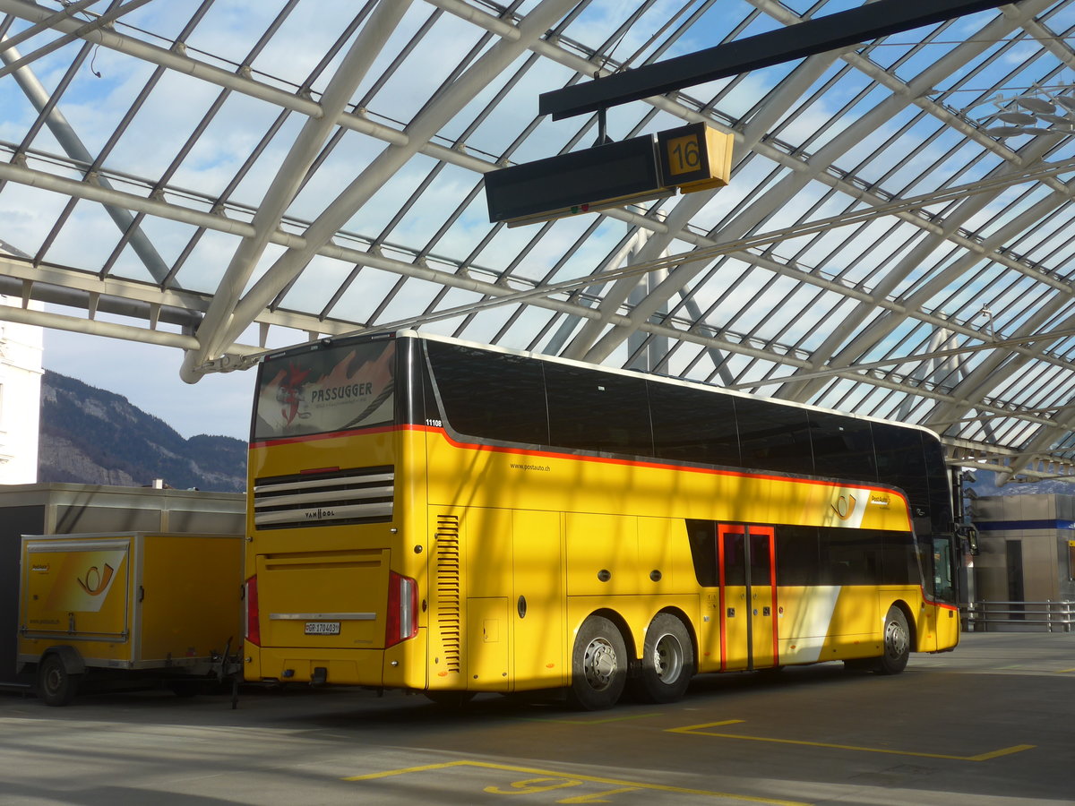 (214'933) - PostAuto Graub�nden - GR 170'403 - Van Hool am 1. M�rz 2020 in Chur, Postautostation