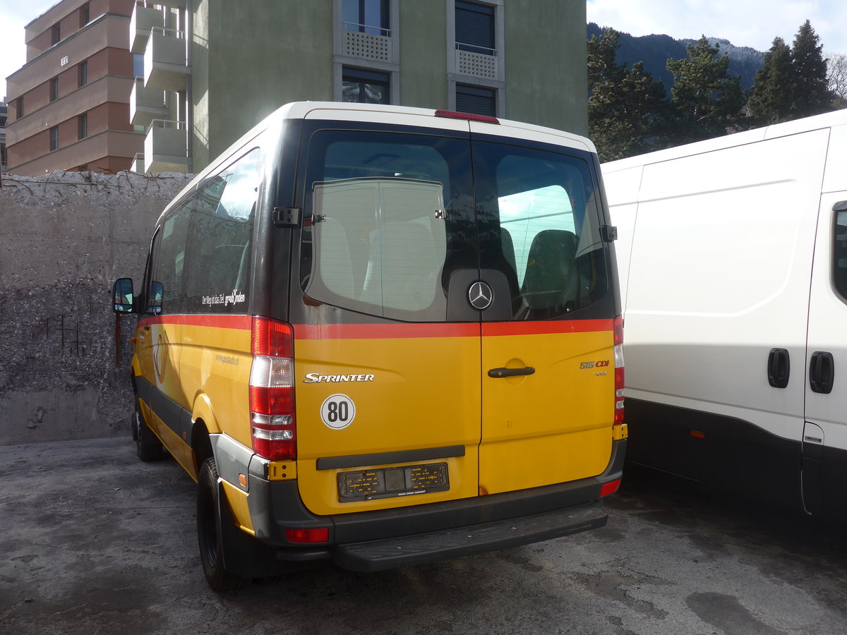 (214'935) - PostAuto Graub�nden - (GR 71'214) - Mercedes am 1. M�rz 2020 in Chur, Garage