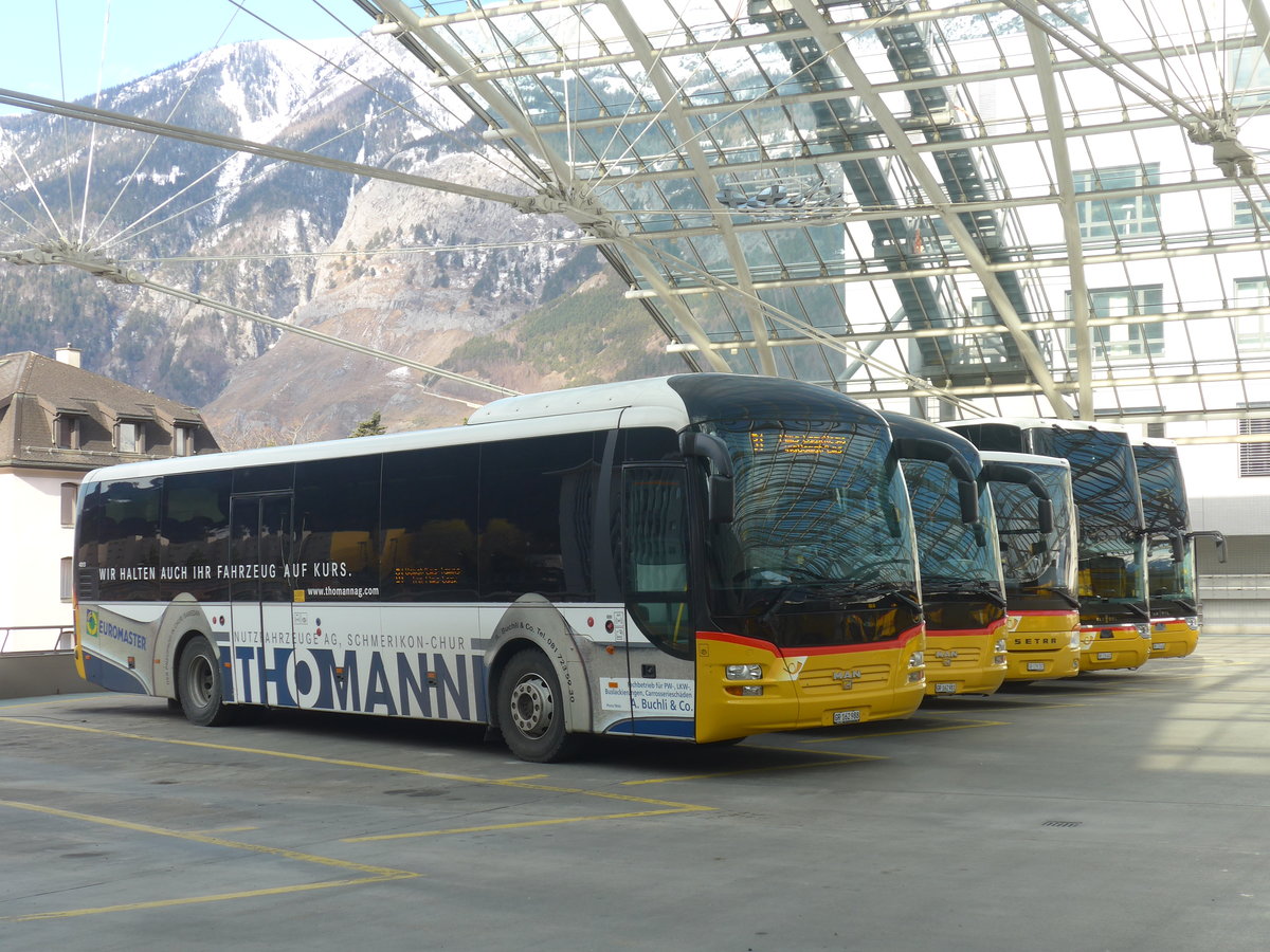 (214'948) - PostAuto Graub�nden - GR 162'988 - MAN am 1. M�rz 2020 in Chur, Postautostation