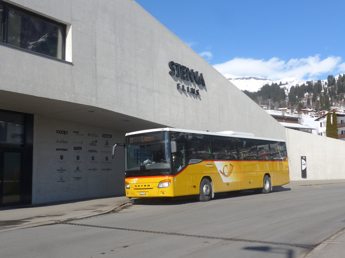 (214'952) - PostAuto Graub�nden - GR 179'706 - Setra am 1. M�rz 2020 in Flims, Bergbahnen