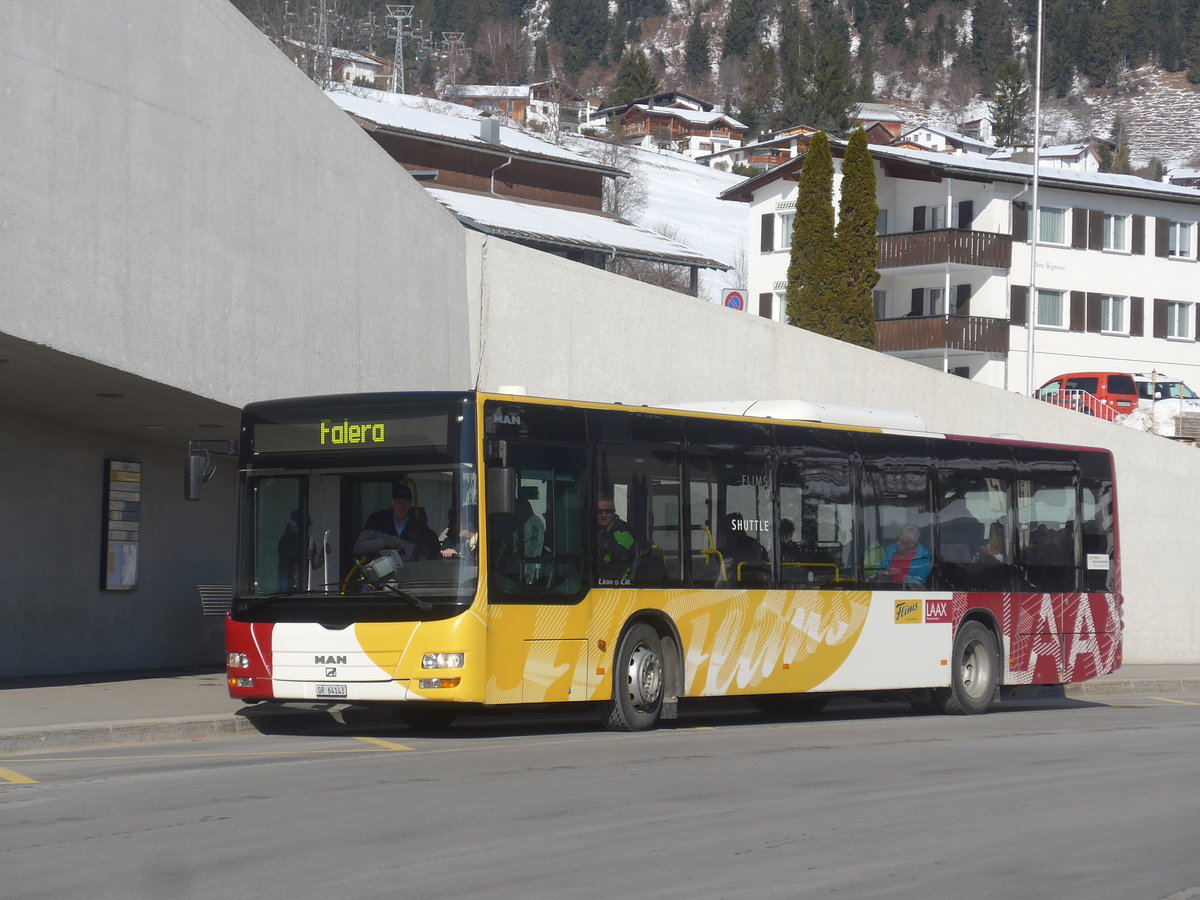 (214'956) - Stuppan, Flims - GR 64'143 - MAN am 1. M�rz 2020 in Flims, Bergbahnen