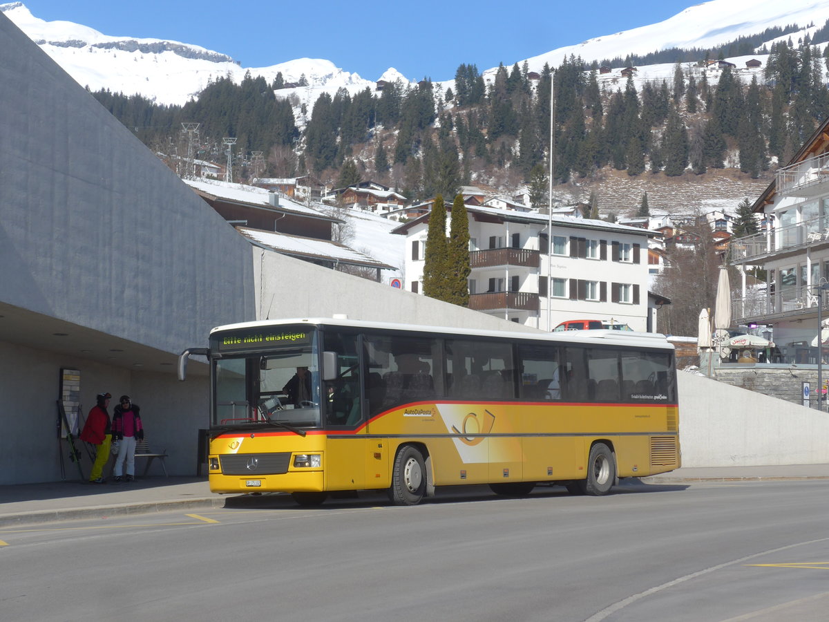 (214'967) - PostAuto Graub�nden - GR 175'102 - Mercedes (ex Terretaz, Zernez) am 1. M�rz 2020 in Flims, Bergbahnen