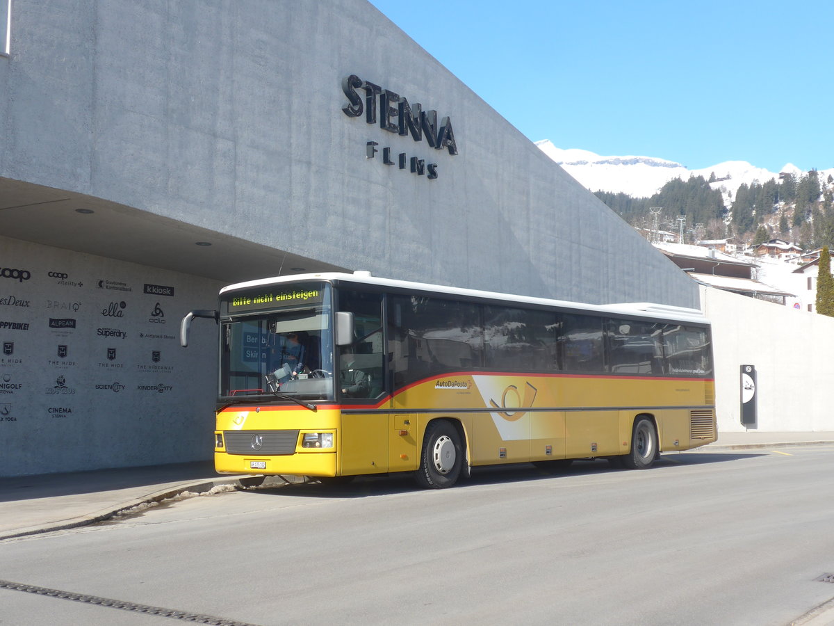 (214'968) - PostAuto Graub�nden - GR 175'102 - Mercedes (ex Terretaz, Zernez) am 1. M�rz 2020 in Flims, Bergbahnen