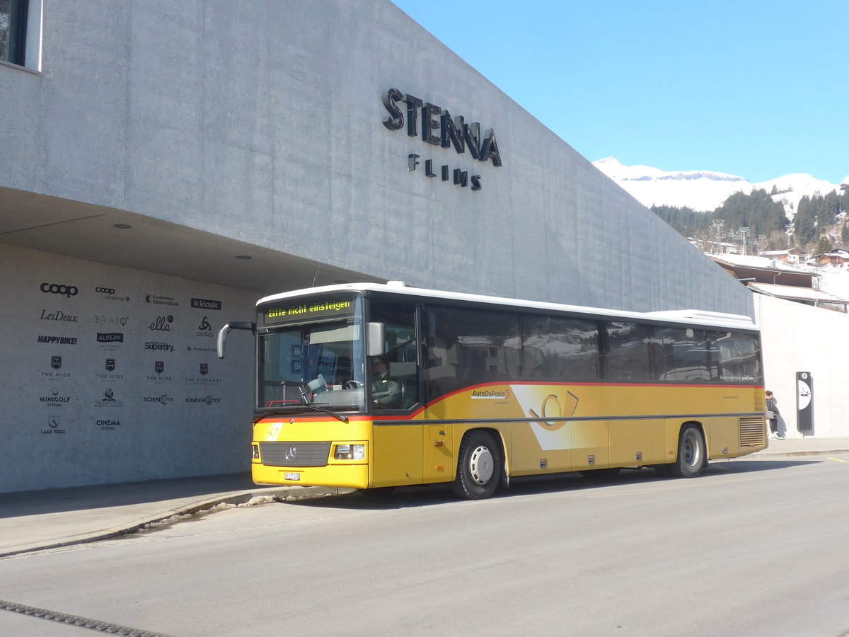(214'969) - PostAuto Graub�nden - GR 175'102 - Mercedes (ex Terretaz, Zernez) am 1. M�rz 2020 in Flims, Bergbahnen