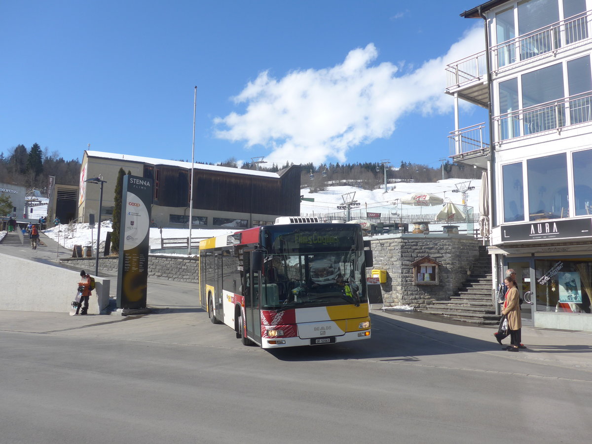 (214'979) - Stuppan, Flims - GR 52'063 - MAN/G�ppel am 1. M�rz 2020 in Flims, Bergbahnen
