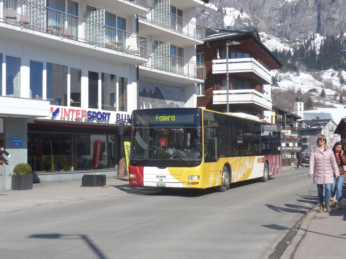 (214'985) - Stuppan, Flims - GR 64'143 - MAN am 1. M�rz 2020 in Flims, Bergbahnen
