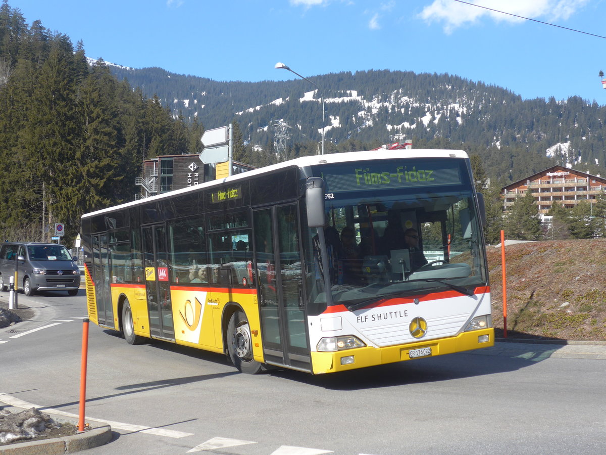 (214'987) - PostAuto Graub�nden - GR 176'022 - Mercedes (ex PostAuto Nordschweiz AG 507'750; ex Kuhn Merenschwand; ex PostAuto Nordschweiz BL 127'564) am 1. M�rz 2020 in Laax, Rancho