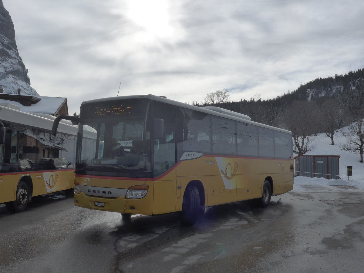 (215'091) - PostAuto Bern - BE 401'263 - Setra (ex AVG Meiringen Nr. 63) am 8. M�rz 2020 auf der Schwarzwaldalp