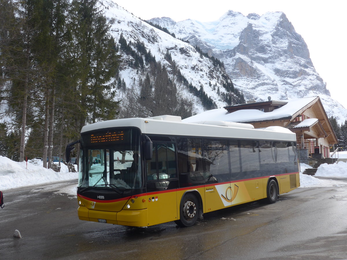 (215'098) - PostAuto Bern - BE 403'166 - Scania/Hess (ex AVG Meiringen Nr. 66; ex Steiner, Messen) am 8. M�rz 2020 auf der Schwarzwaldalp