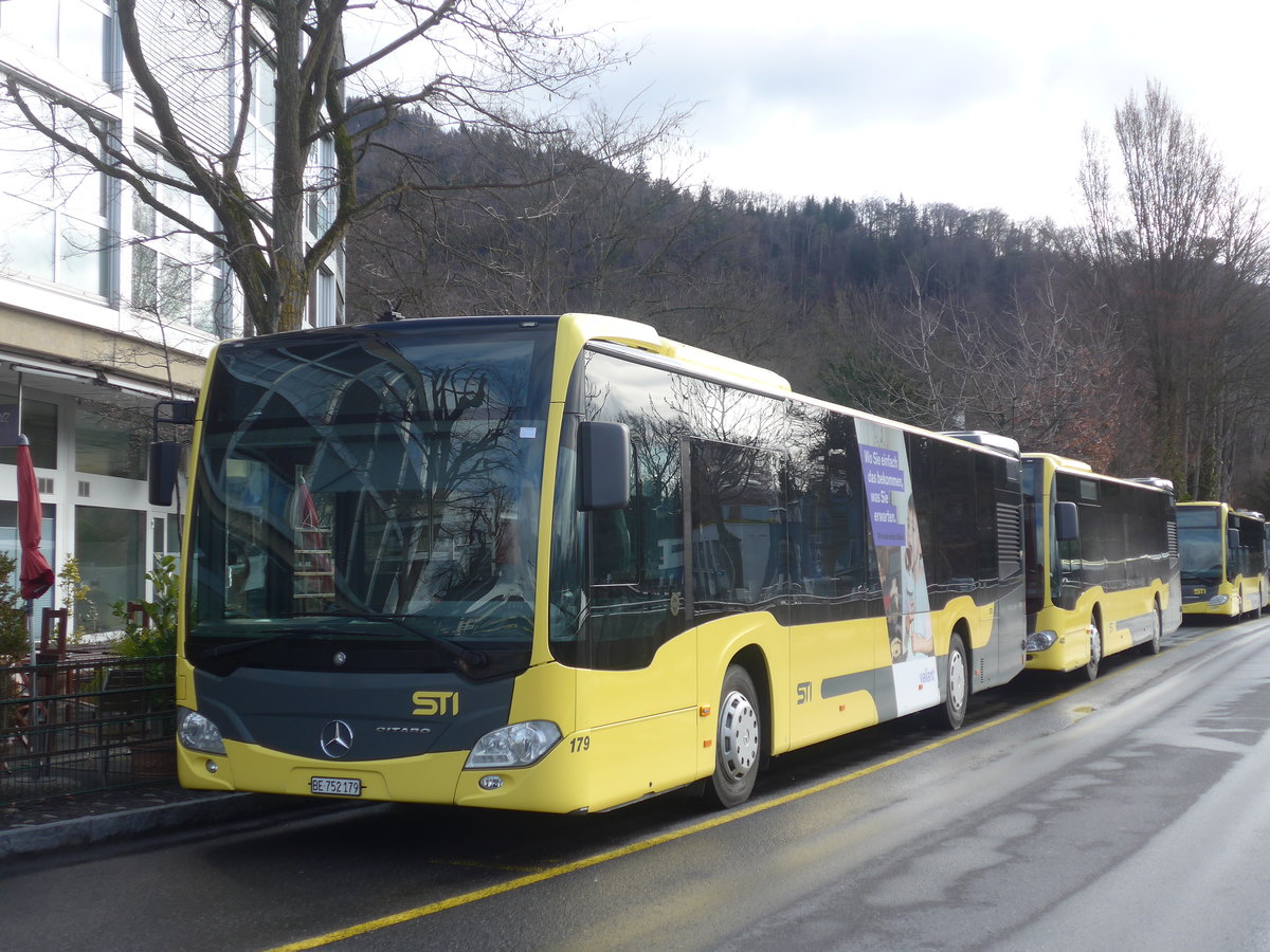 (215'103) - STI Thun - Nr. 179/BE 752'179 - Mercedes am 9. M�rz 2020 bei der Schiffl�ndte Thun