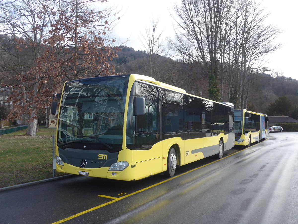 (215'104) - STI Thun - Nr. 180/BE 752'180 - Mercedes am 9. M�rz 2020 bei der Schiffl�ndte Thun