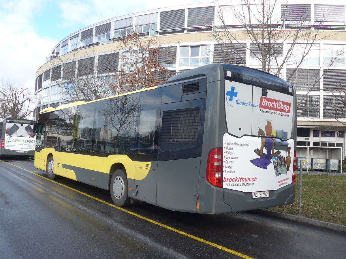 (215'105) - STI Thun - Nr. 180/BE 752'180 - Mercedes am 9. M�rz 2020 bei der Schiffl�ndte Thun