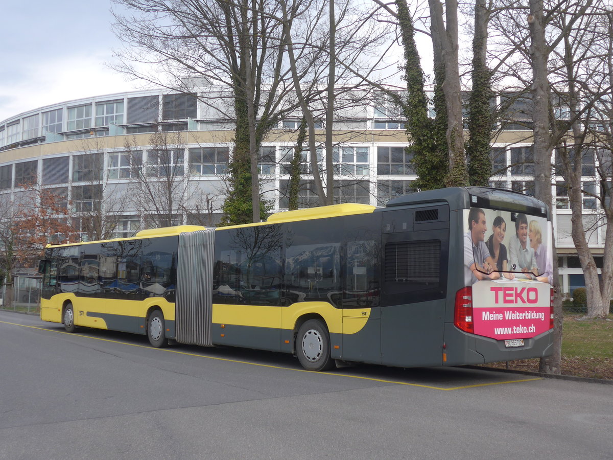 (215'116) - STI Thun - Nr. 702/BE 555'702 - Mercedes am 14. M�rz 2020 bei der Schiffl�ndte Thun