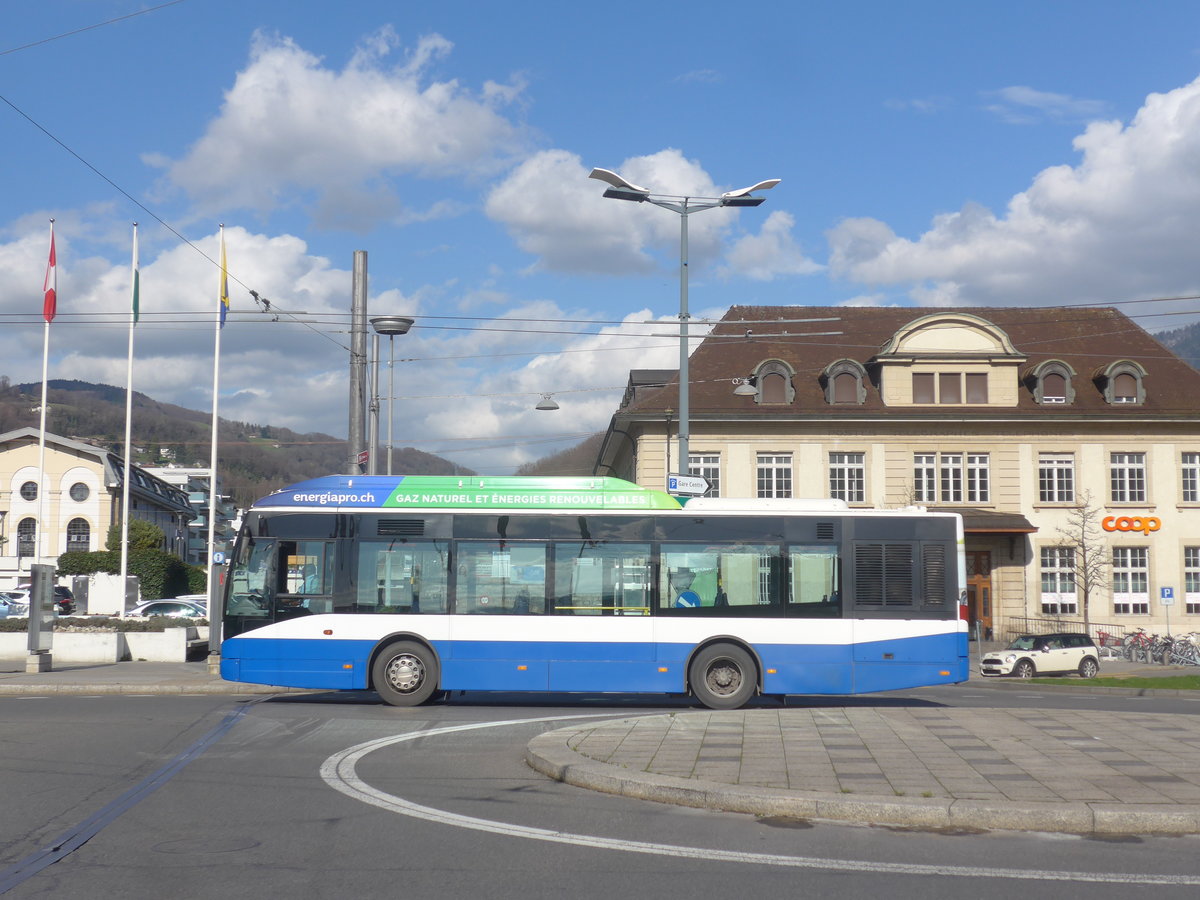 (215'171) - VMCV Clarens - Nr. 400/VD 605'103 - Van Hool (ex CarPostal Ouest Nr. 11; ex CarPostal Ouest Nr. 2) am 14. M�rz 2020 beim Bahnhof Vevey