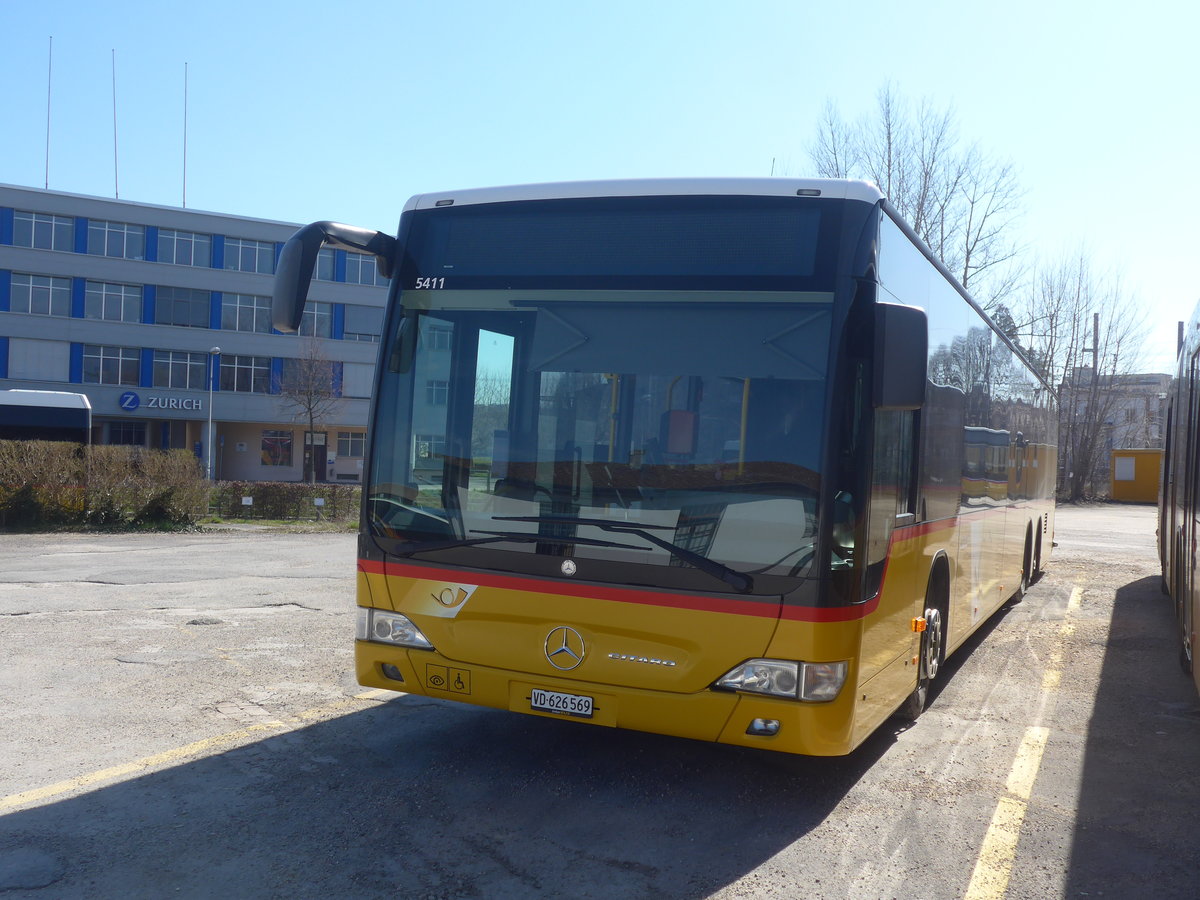 (215'219) - CarPotal Ouest - VD 626'569 - Mercedes (ex JU 6480; ex Nr. 71; ex Stucki, Porrentruy Nr. 10) am 15. M�rz 2020 in Yverdon, Garage
