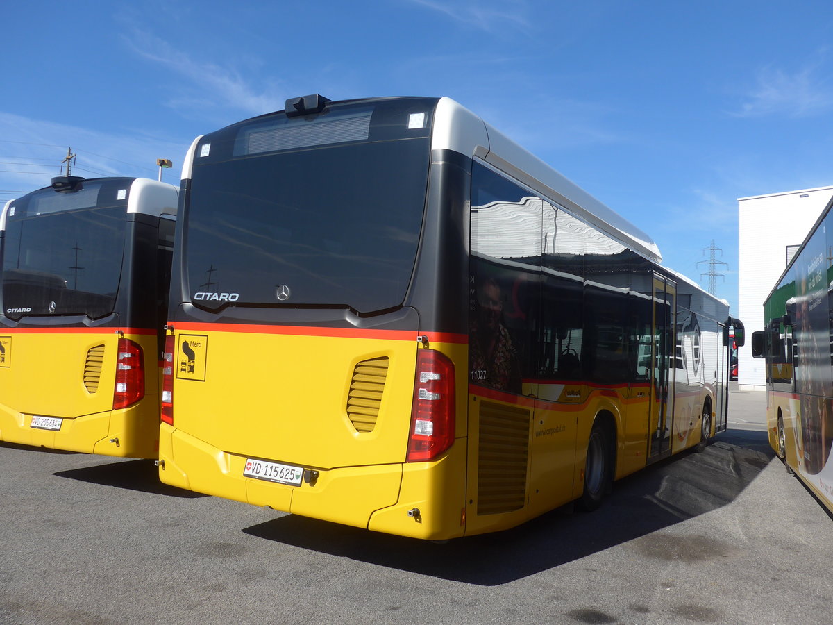 (215'252) - CarPostal Ouest - VD 115'625 - Mercedes am 15. M�rz 2020 in Kerzers, Interbus