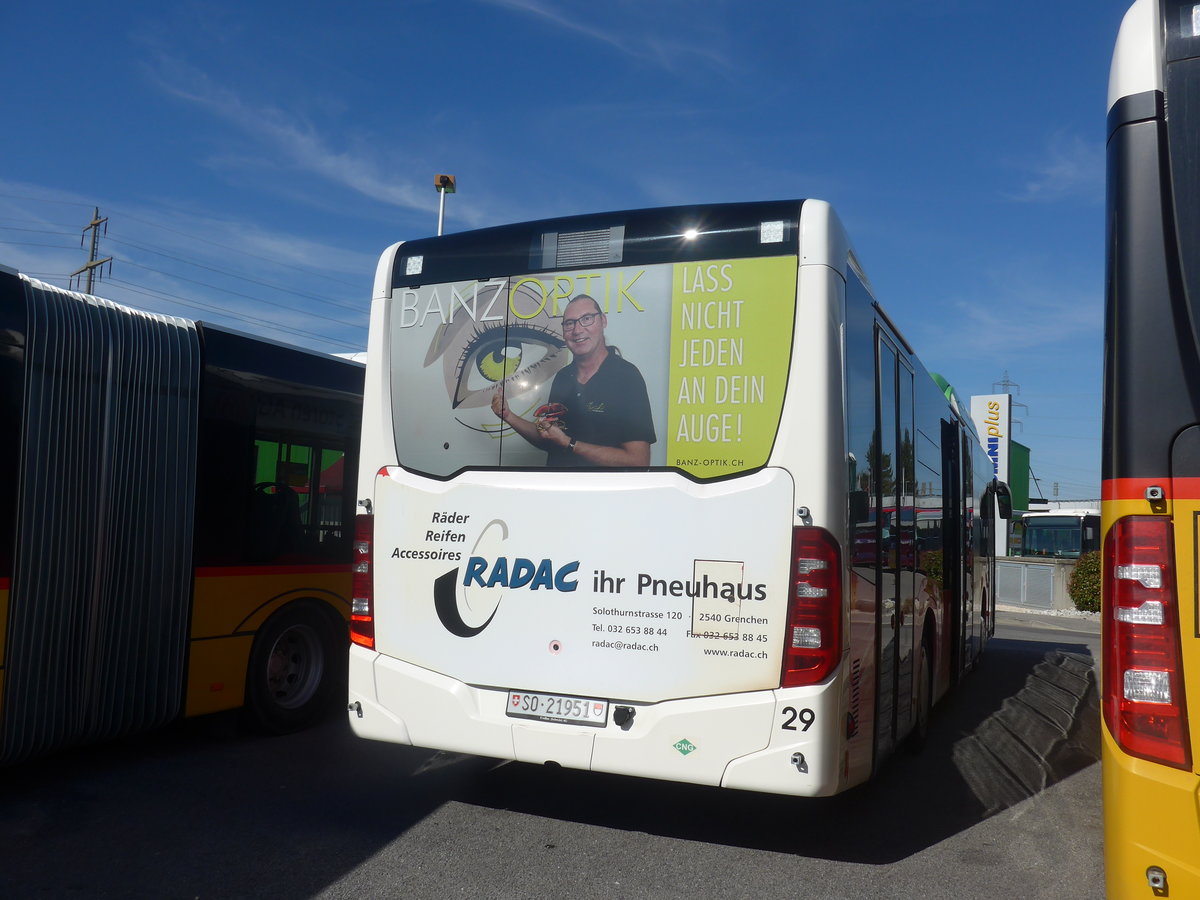 (215'254) - BGU Grenchen - Nr. 29/SO 21'951 - Mercedes am 15. M�rz 2020 in Kerzers, Interbus