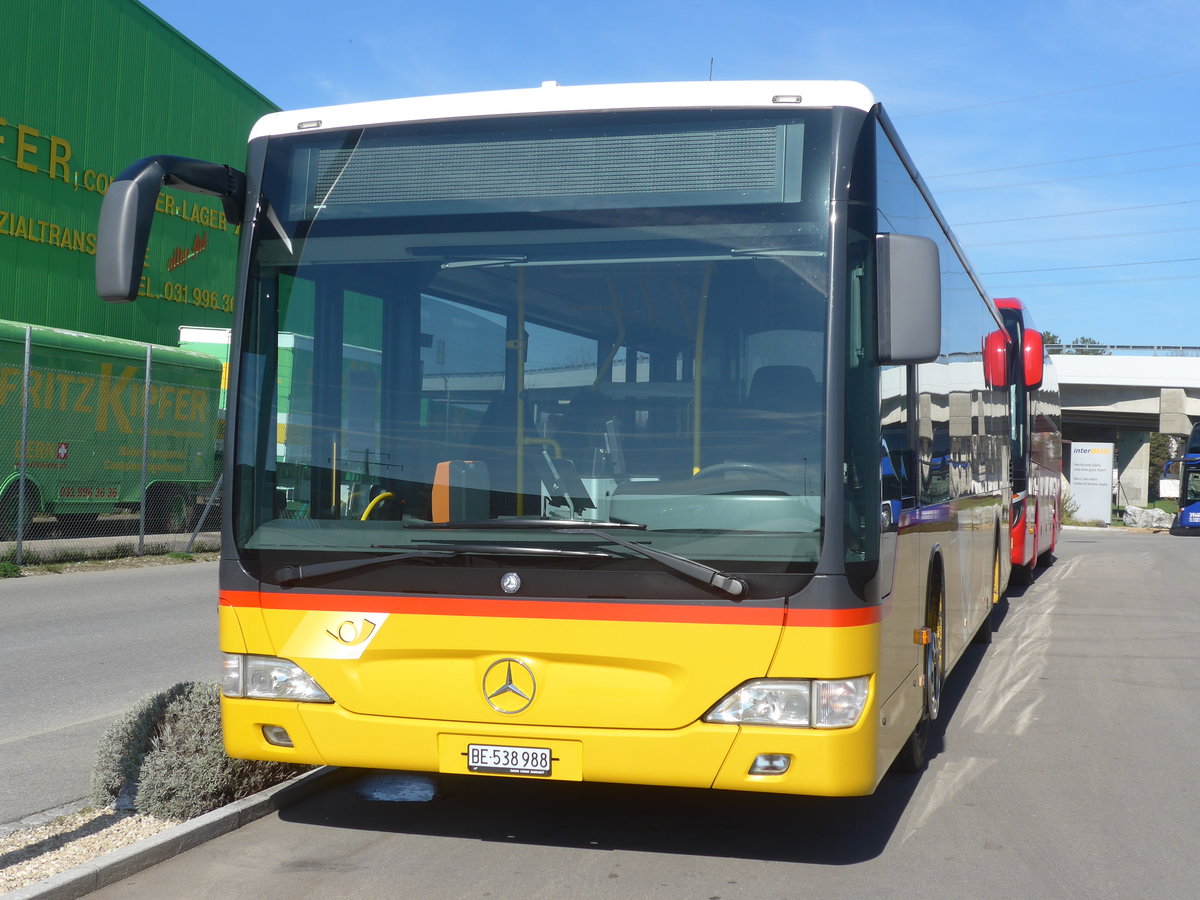 (215'256) - PostAuto Bern - BE 538'988 - Mercedes (ex BE 637'781) am 15. M�rz 2020 in Kerzers, Interbus
