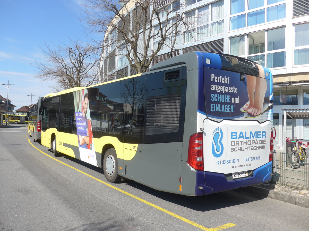 (215'274) - STI Thun - Nr. 175/BE 752'175 - Mercedes am 17. M�rz 2020 bei der Schiffl�ndte Thun