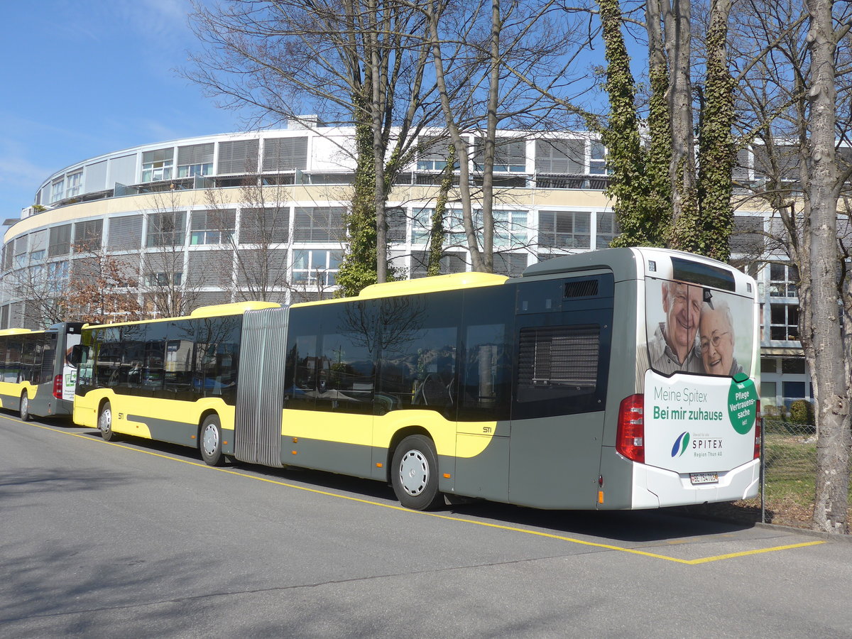 (215'277) - STI Thun - Nr. 703/BE 754'703 - Mercedes am 17. M�rz 2020 bei der Schiffl�ndte Thun