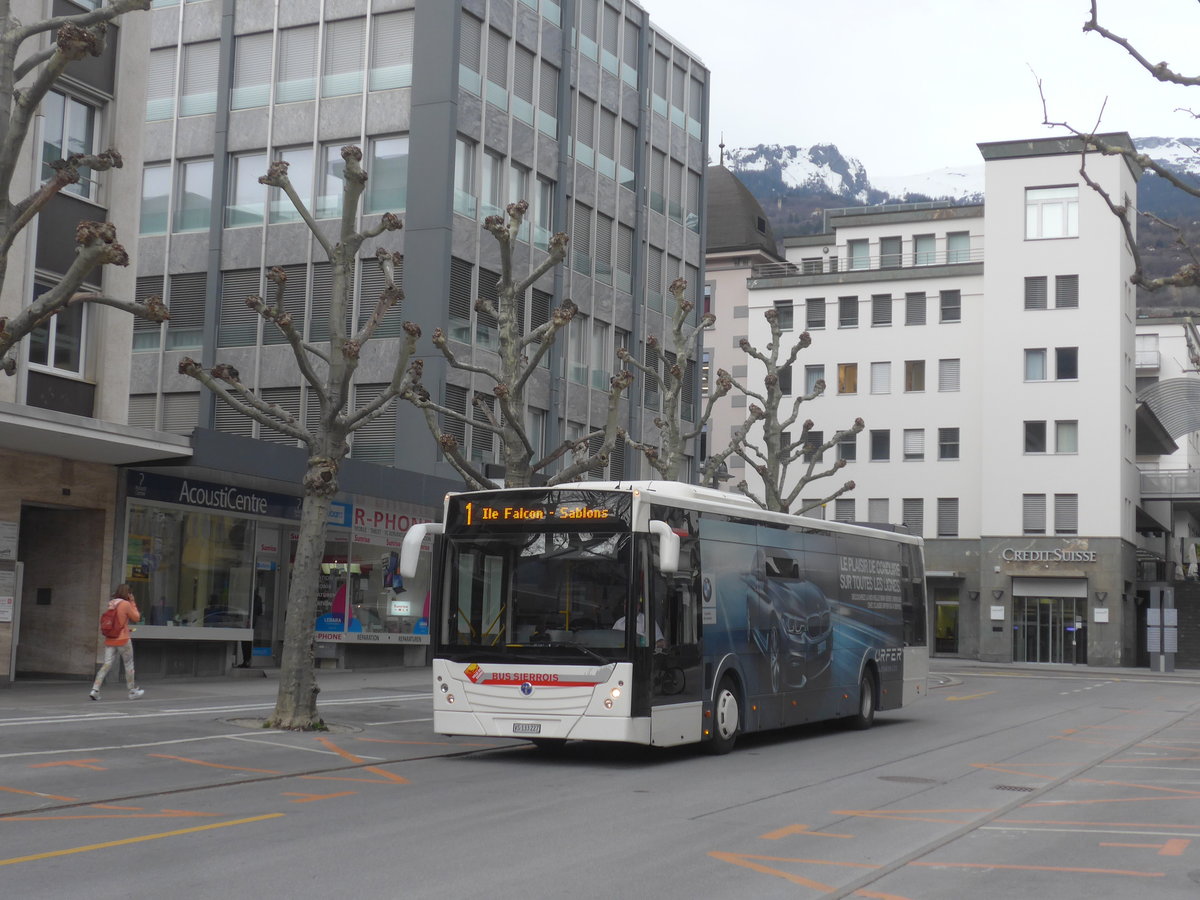 (215'342) - BS Sierre - VS 133'227 - Temsa am 20. M�rz 2020 beim Bahnhof Sierre
