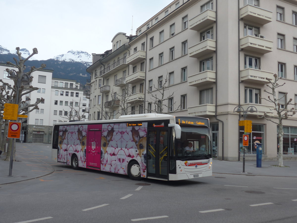 (215'344) - BS Sierre - VS 133'227 - Temsa am 20. M�rz 2020 beim Bahnhof Sierre