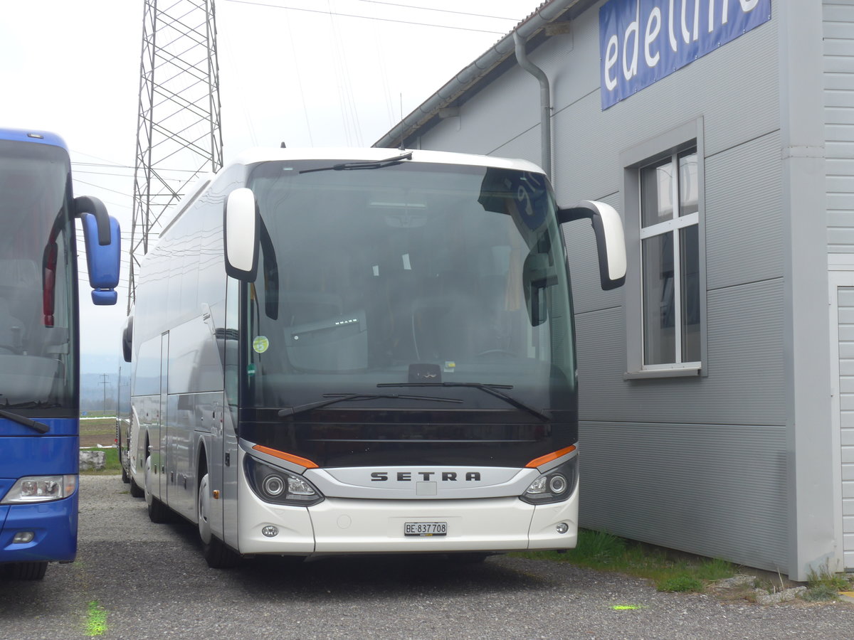 (215'404) - Busmiete, Regensdorf - BE 837'708 - Setra am 22. M�rz 2020 in Kerzers, Garage Edelline