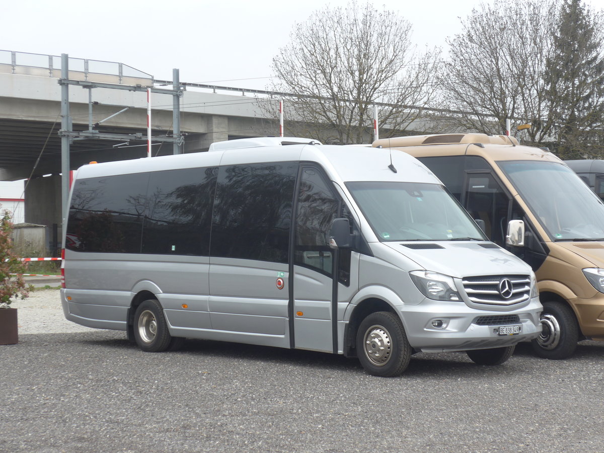 (215'405) - Busmiete, Regensdorf - BE 838'349 - Mercedes am 22. M�rz 2020 in Kerzers, Garage Edelline