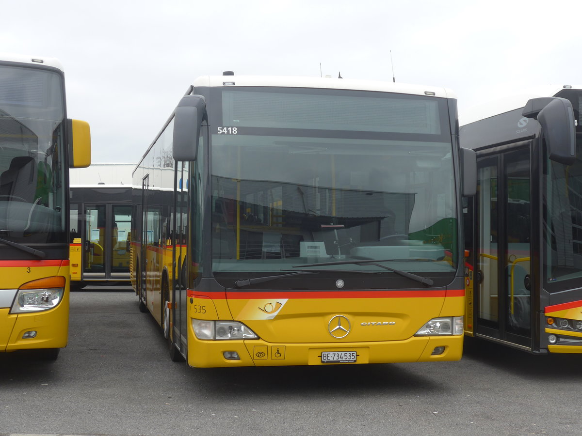 (215'436) - PostAuto Bern - Nr. 535/BE 734'535 - Mercedes am 22. M�rz 2020 in Kerzers, Interbus