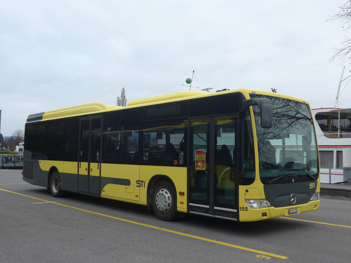(215'459) - STI Thun - Nr. 155/BE 801'155 - Mercedes am 22. M�rz 2020 bei der Schiffl�ndte Thun