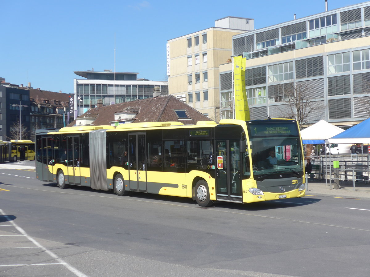 (215'472) - STI Thun - Nr. 169/BE 752'169 - Mercedes am 23. M�rz 2020 beim Bahnhof Thun
