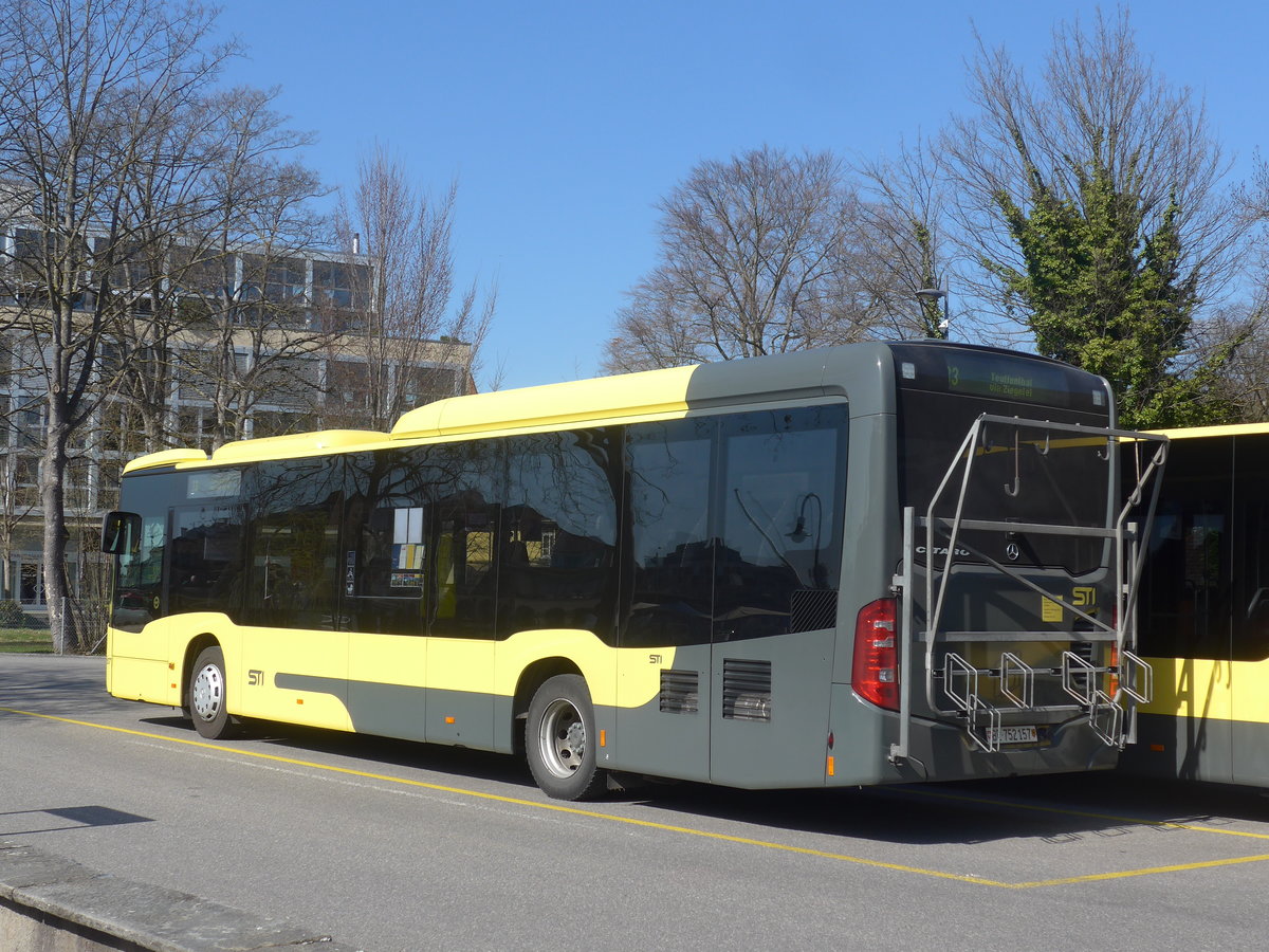 (215'489) - STI Thun - Nr. 157/BE 752'157 - Mercedes am 23. M�rz 2020 bei der Schiffl�ndte Thun