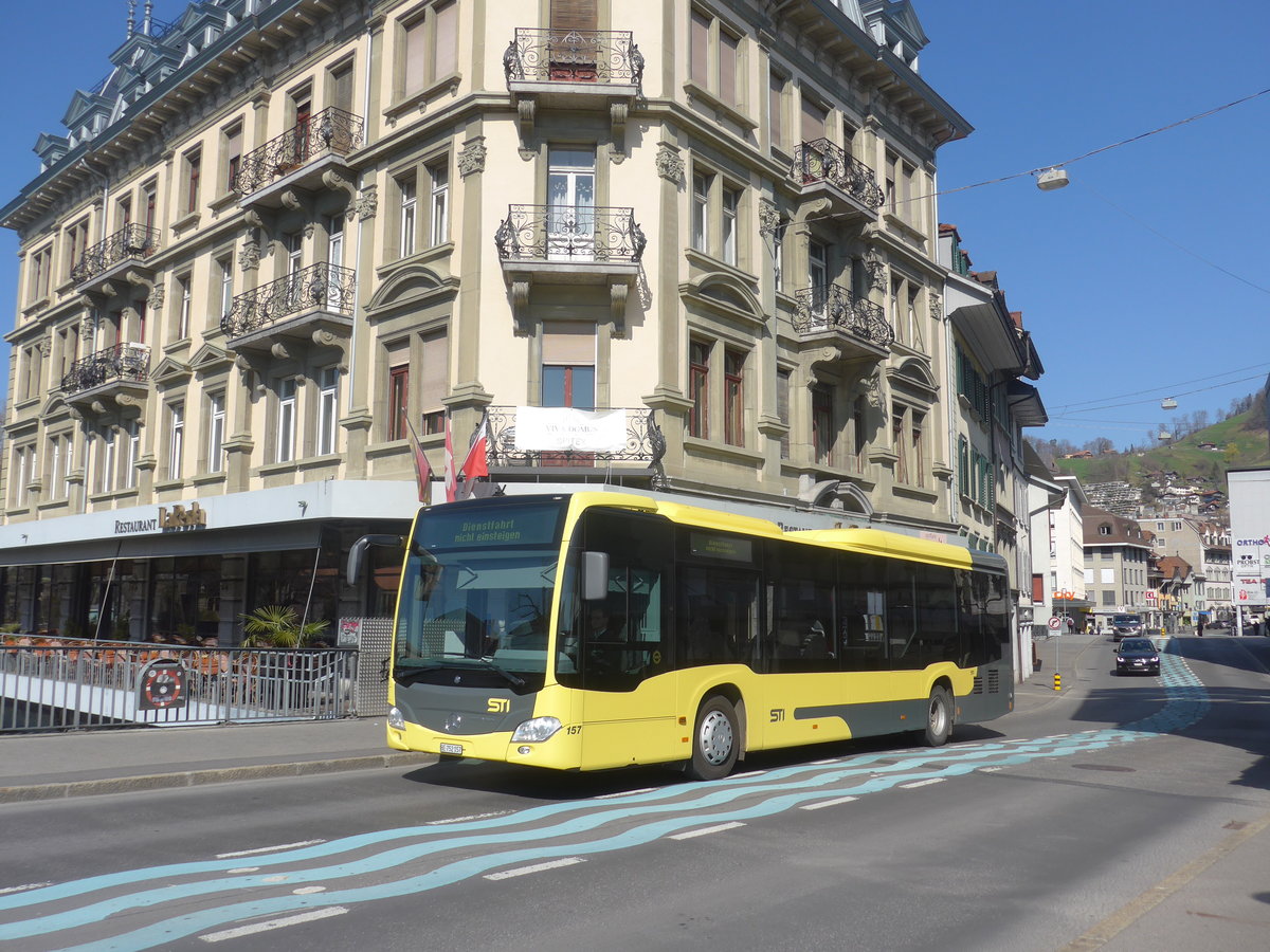 (215'502) - STI Thun - Nr. 157/BE 752'157 - Mercedes am 24. M�rz 2020 in Thun, Allmendbr�cke