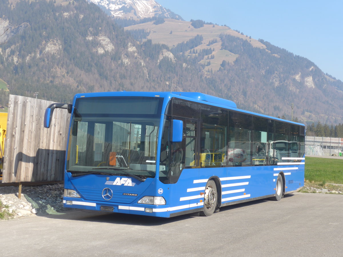 (215'518) - AFA Adelboden - Nr. 94 - Mercedes am 25. M�rz 2020 in Frutigen, Garage