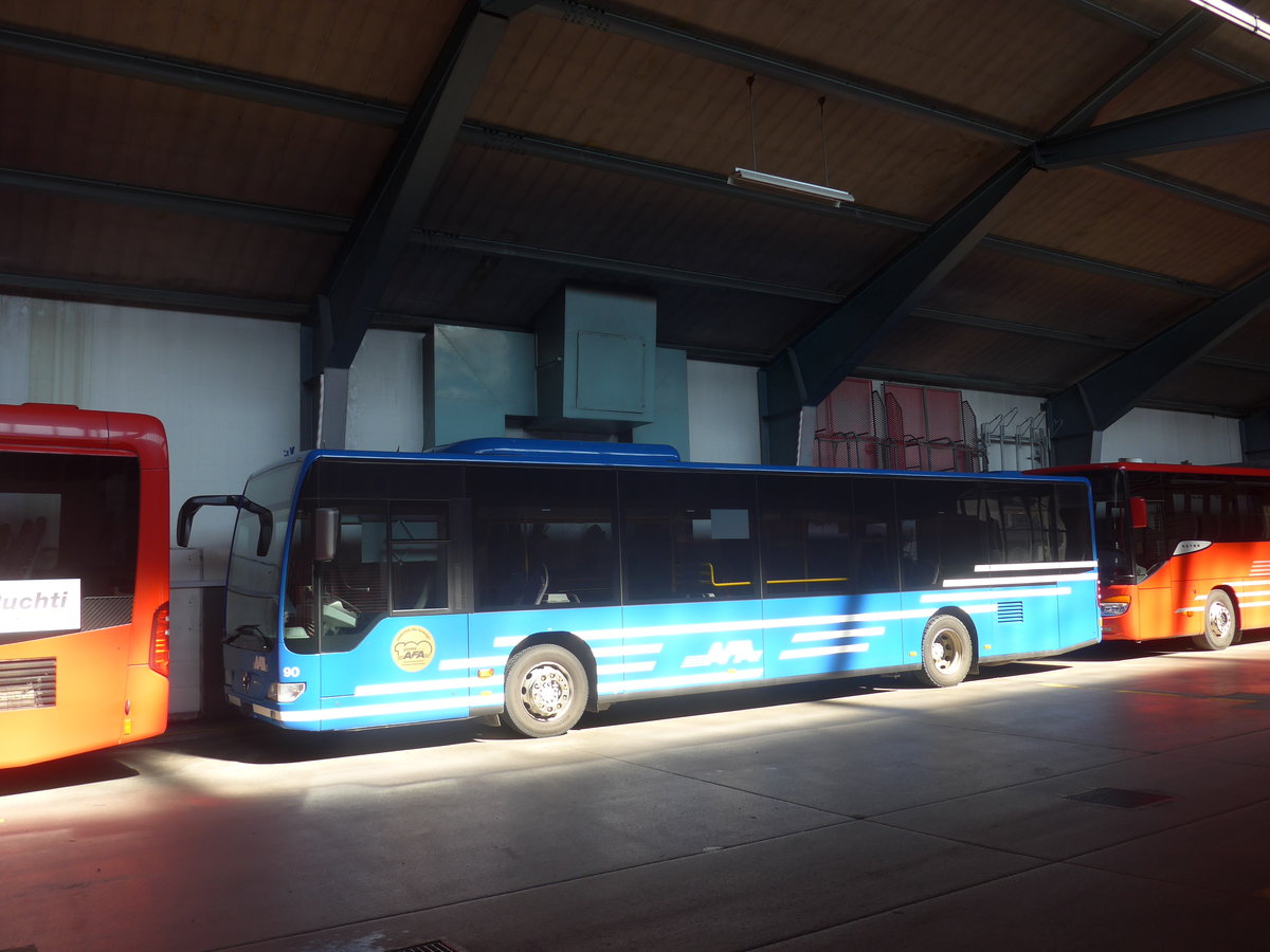 (215'522) - AFA Adelboden - Nr. 90 - Mercedes am 25. M�rz 2020 in Adelboden, Busstation