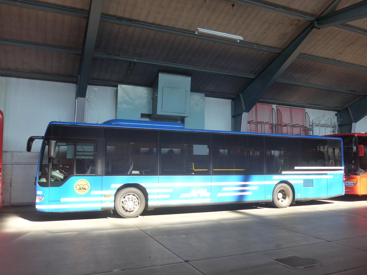 (215'523) - AFA Adelboden - Nr. 90 - Mercedes am 25. M�rz 2020 in Adelboden, Busstation