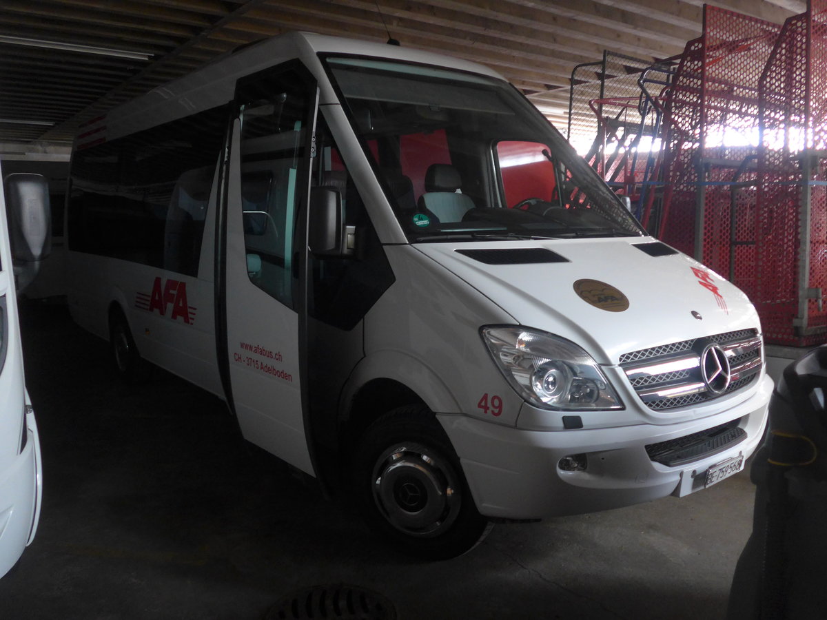 (215'530) - AFA Adelboden - Nr. 49/BE 759'568 - Mercedes (ex Bergmann, Adelboden) am 25. M�rz 2020 in Adelboden, Busstation