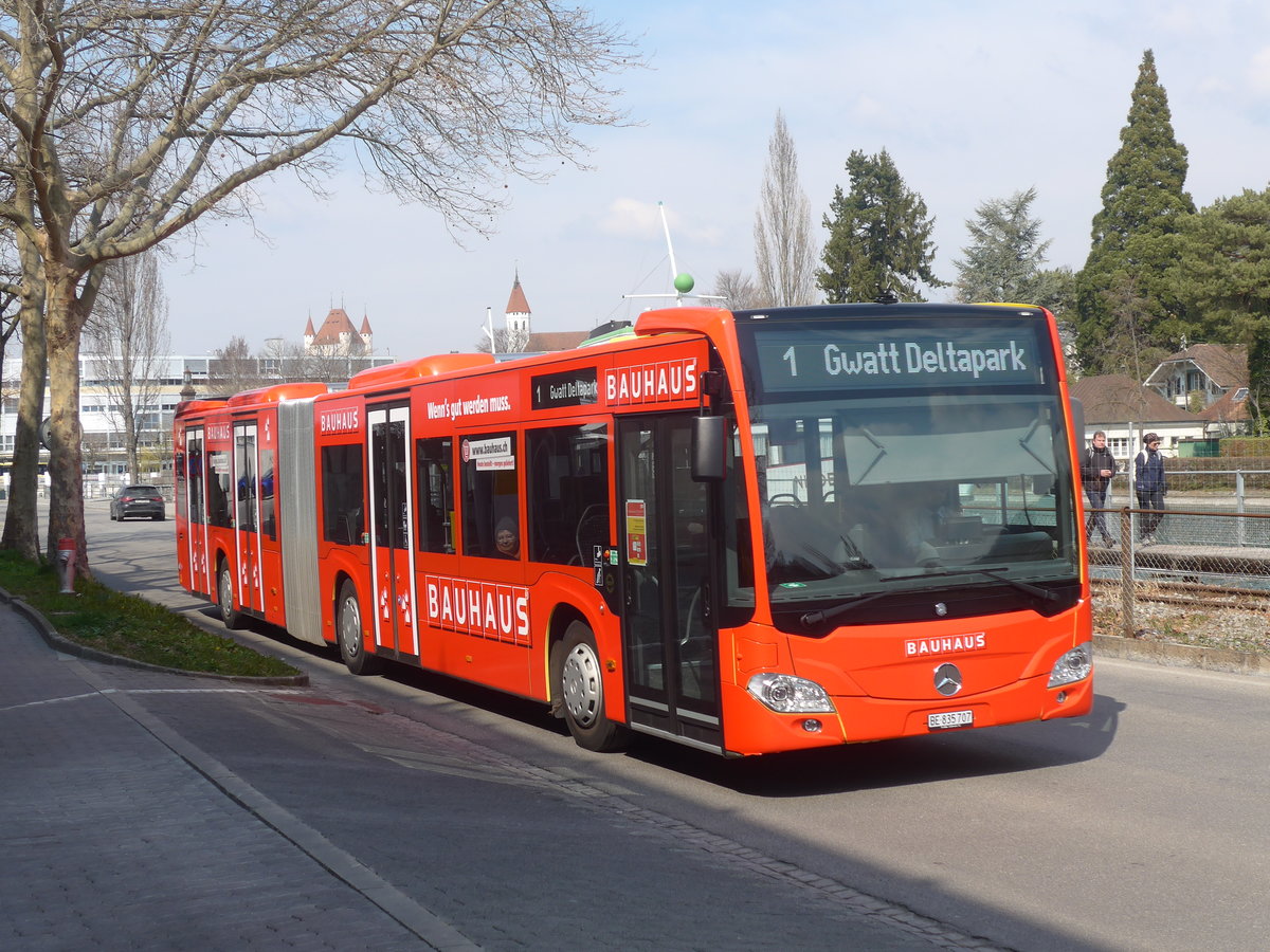 (215'558) - STI Thun - Nr. 707/BE 835'707 - Mercedes am 26. M�rz 2020 in Thun, Rosenau