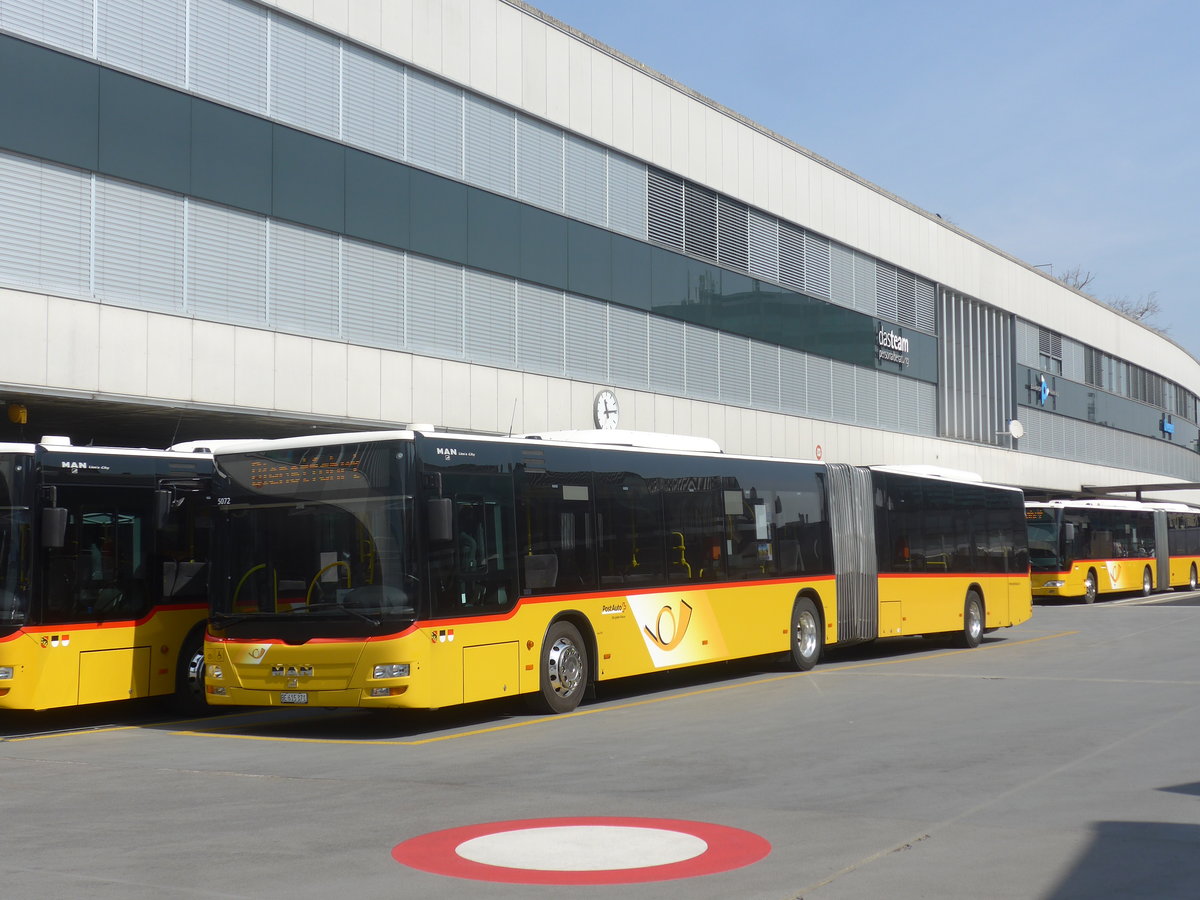 (215'578) - PostAuto Bern - Nr. 666/BE 615'371 - MAN am 27. M�rz 2020 in Bern, Postautostation