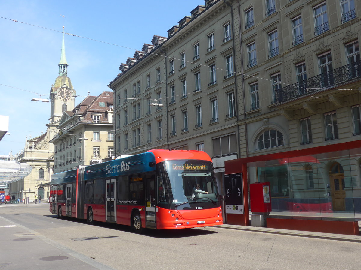 (215'594) - Bernmobil, Bern - Nr. 201/BE 722'201 - Hess am 27. M�rz 2020 beim Bahnhof Bern