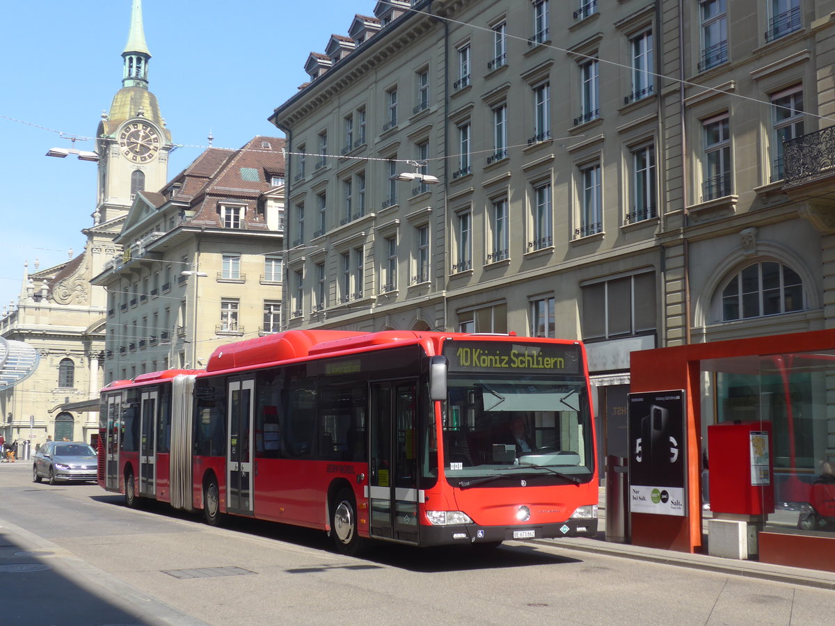 (215'607) - Bernmobil, Bern - Nr. 862/BE 671'862 - Mercedes am 27. M�rz 2020 beim Bahnhof Bern