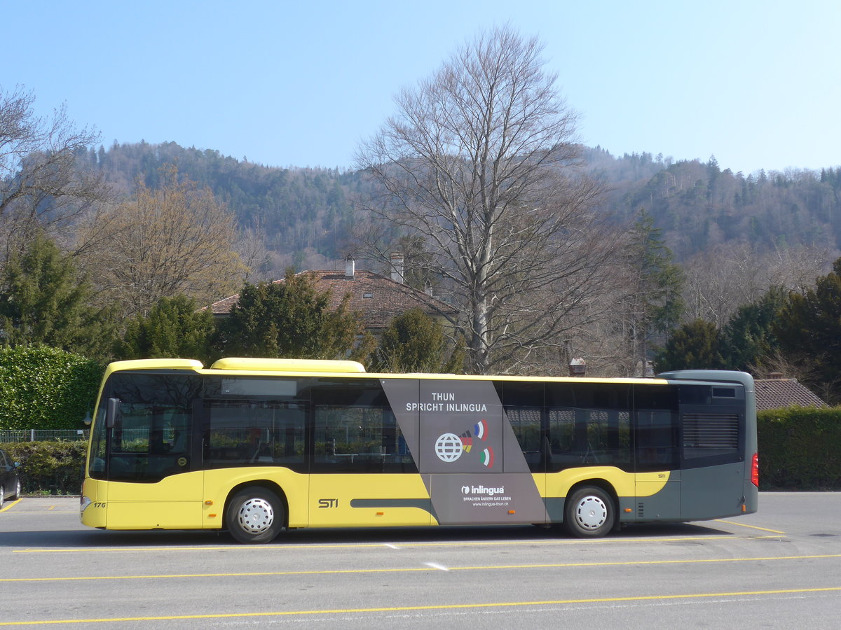 (215'636) - STI Thun - Nr. 176/BE 752'176 - Mercedes am 28. M�rz 2020 bei der Schiffl�ndte Thun