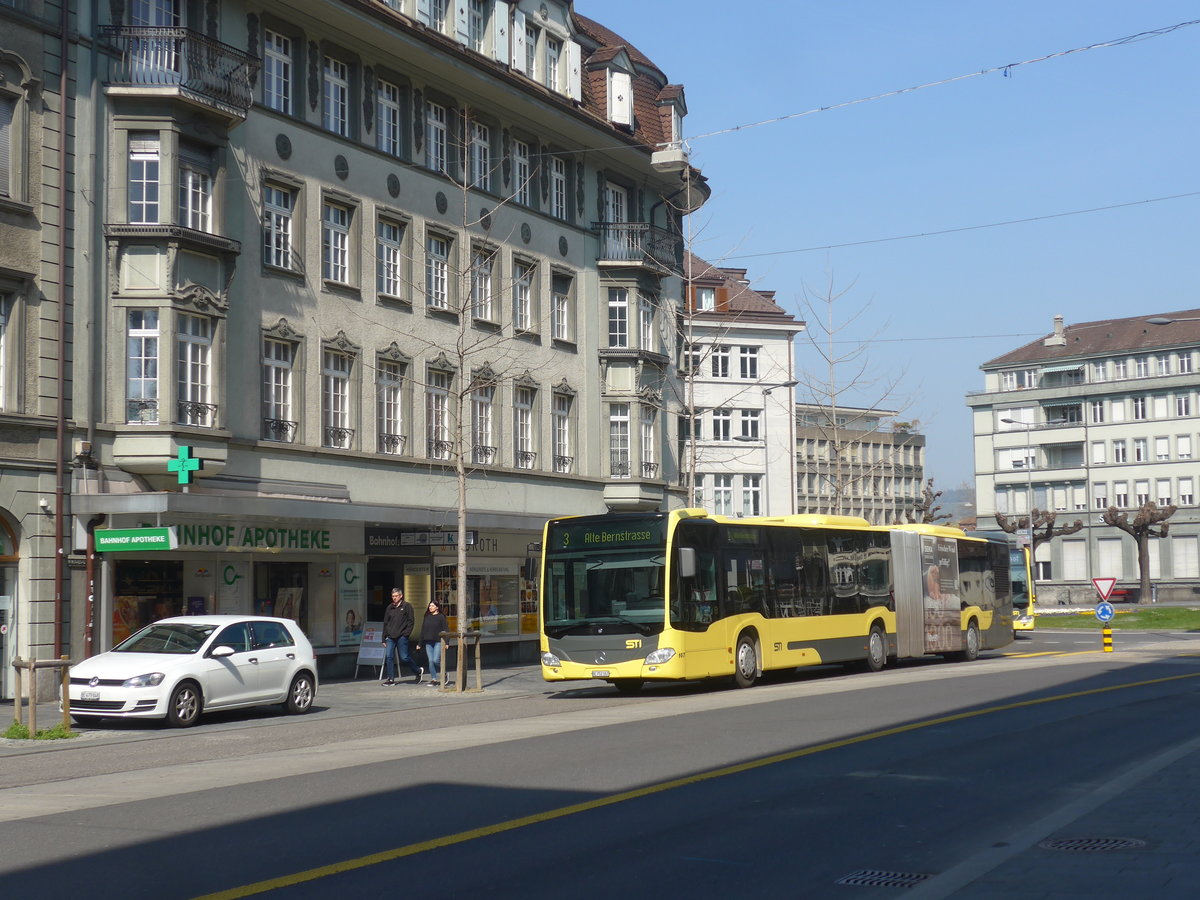 (215'643) - STI Thun - Nr. 167/BE 752'167 - Mercedes am 28. M�rz 2020 in Thun, Bahnhofstrasse