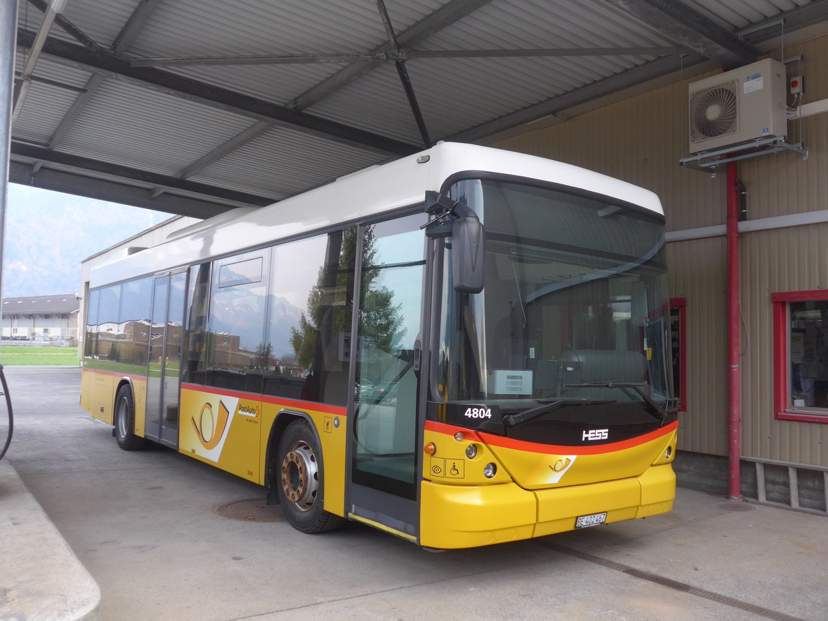 (215'659) - PostAuto Bern - BE 402'467 - Scania/Hess (ex AVG Meiringen Nr. 67; ex AVG Meiringen Nr. 76; ex Steiner, Messen) am 28. M�rz 2020 in Interlaken, Garage