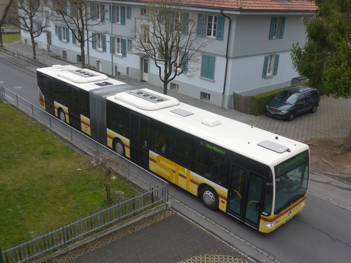 (215'673) - STI Thun - Nr. 136/BE 801'136 - Mercedes am 30. M�rz 2020 in Thun-Lerchenfeld, Langestrasse