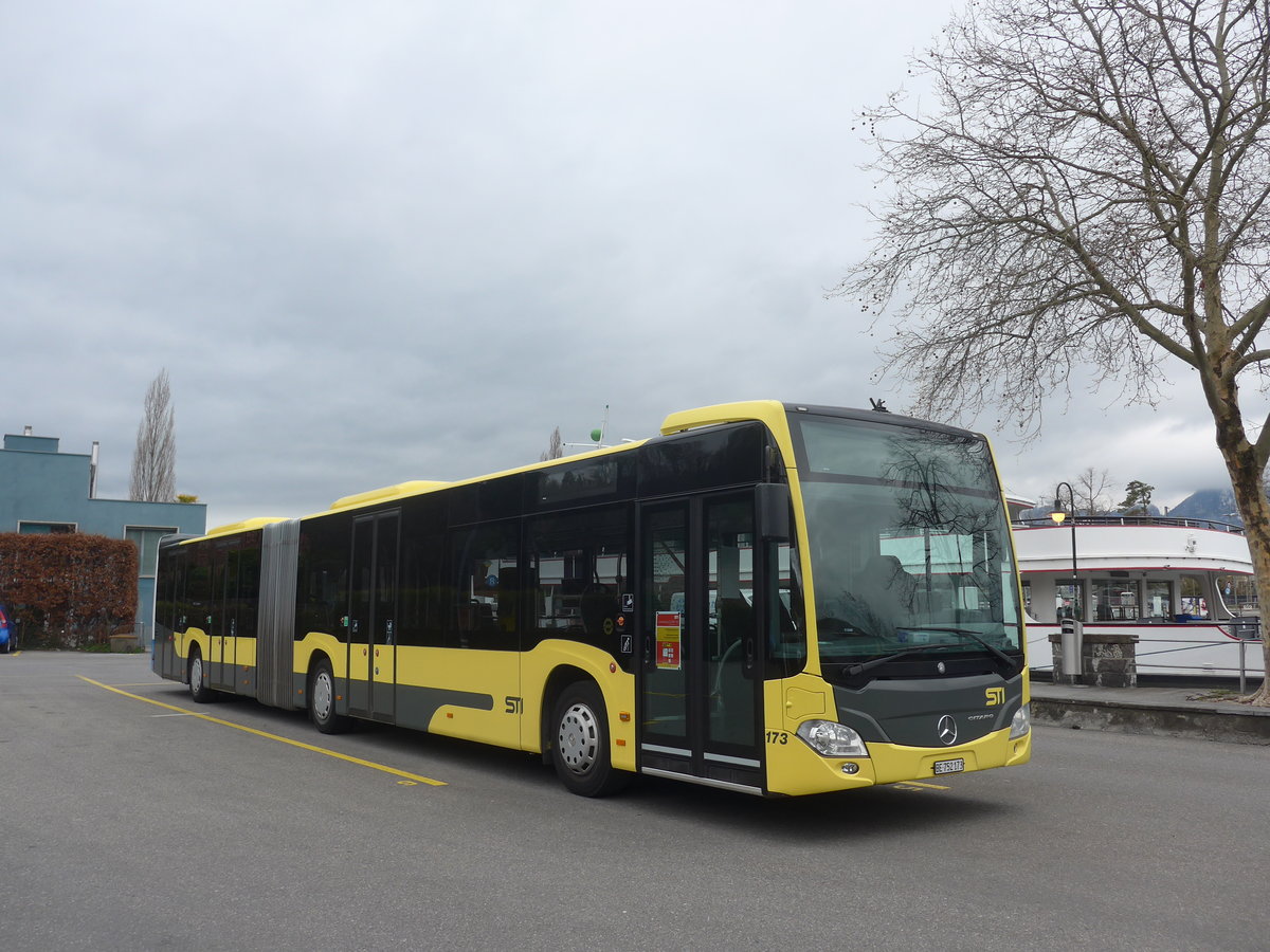 (215'684) - STI Thun - Nr. 173/BE 752'173 - Mercedes am 30. M�rz 2020 bei der Schiffl�ndte Thun