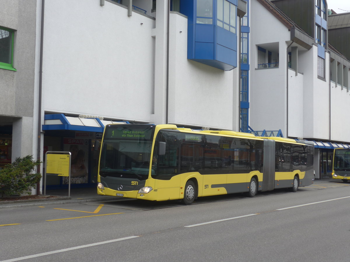 (215'697) - STI Thun - Nr. 165/BE 752'165 - Mercedes am 30. M�rz 2020 in Thun, Postbr�cke