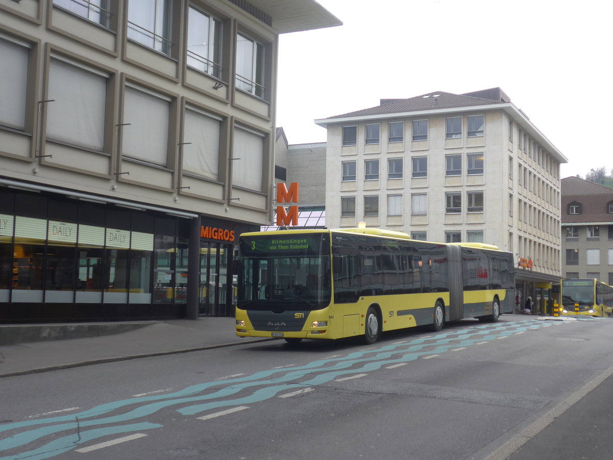 (215'704) - STI Thun - Nr. 144/BE 801'144 - MAN am 30. M�rz 2020 in Thun, Marktgasse