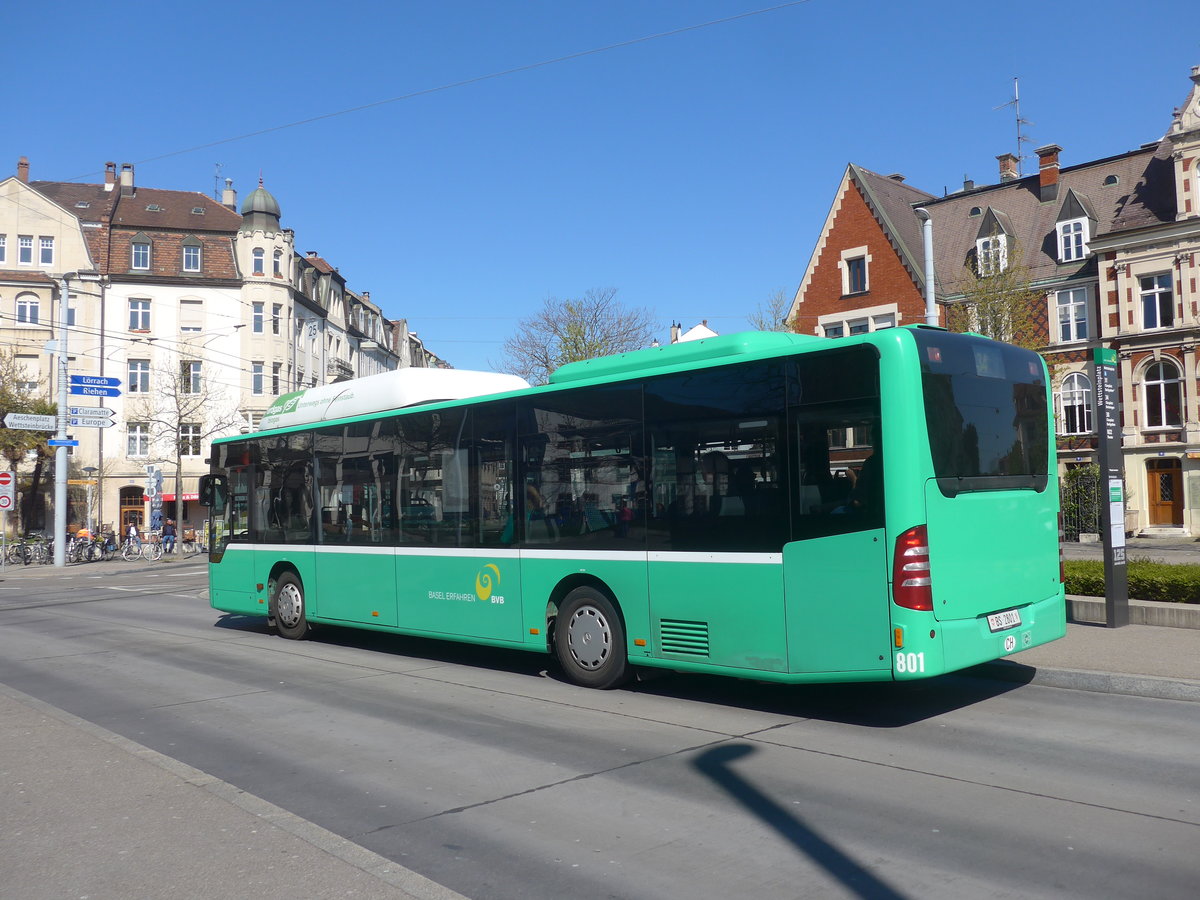 (215'726) - BVB Basel - Nr. 801/BS 2801 - Mercedes am 31. M�rz 2020 in Basel, Wettsteinplatz