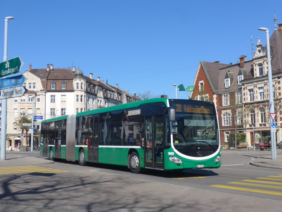 (215'727) - BVB Basel - Nr. 7045/BS 99'345 - Mercedes am 31. M�rz 2020 in Basel, Wettsteinplatz
